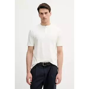 United Colors of Benetton tricou din bumbac culoarea bej, uni, 3RL3U10AS imagine