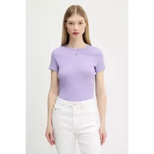 Tommy Jeans tricou culoarea gri, DW0DW17383 imagine