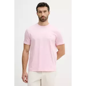 United Colors of Benetton tricou din bumbac culoarea roz, uni, 3M4WU1088 imagine