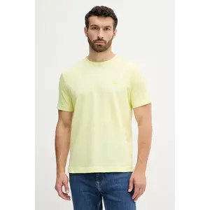 United Colors of Benetton tricou din bumbac culoarea galben, uni, 3M4WU1088 imagine