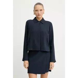BOSS sacou culoarea bleumarin, oversize, uni, 50542011 imagine