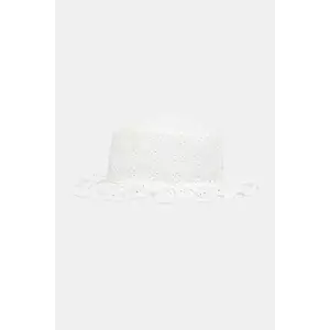 United Colors of Benetton pălărie din bumbac pentru copii culoarea alb, bumbac, 6UAGGA01E imagine