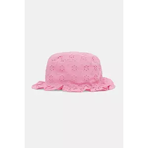 United Colors of Benetton pălărie din bumbac pentru copii culoarea roz, bumbac, 6UAGGA01E imagine