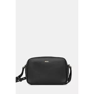 BOSS geantă de piele culoarea negru, 50547733 imagine