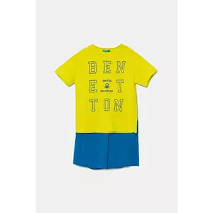 United Colors of Benetton set de bumbac pentru copii culoarea verde, 3096CK00D imagine