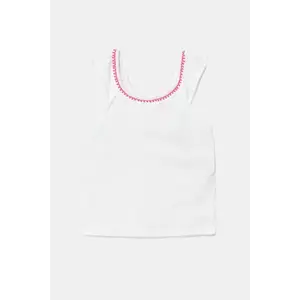 United Colors of Benetton top copii culoarea alb, 366NCH01X imagine