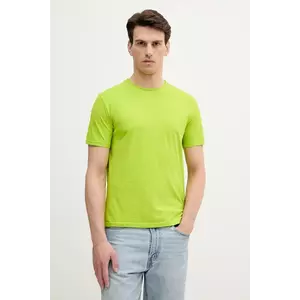 United Colors of Benetton tricou din bumbac culoarea bej, uni, 3JE1J19A5 imagine