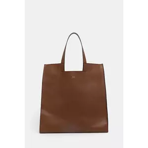 Bally geantă de piele culoarea maro, MAE03Z imagine