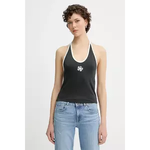 Levi's top GR ELLA HALTER TOP culoarea negru, 001QW imagine