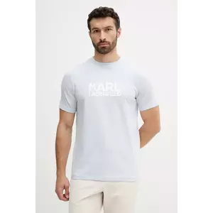 Karl Lagerfeld tricou culoarea turcoaz, cu imprimeu, 553235.755087 imagine