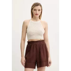 Answear Lab bluza culoarea bej, neted imagine