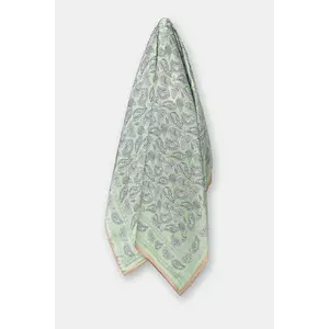 Answear Lab eșarfă cu mătase culoarea turcoaz, modelator imagine