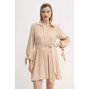 Answear Lab rochie culoarea bej, mini, evazată imagine