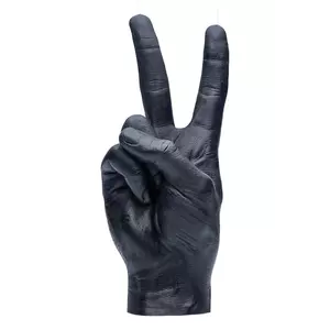 CandleHand lumânare decorativă Peace 360 g culoarea negru imagine