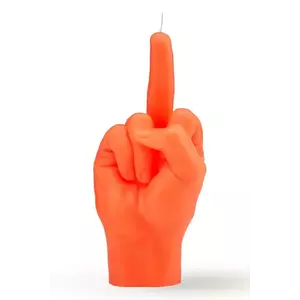 CandleHand lumânare decorativă F*ck you 380 g culoarea portocaliu imagine
