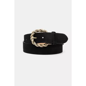 Answear Lab curea din piele intoarsa culoarea negru imagine