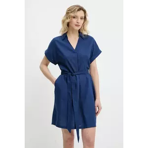 Answear Lab rochie de cașmir culoarea bleumarin, mini, evazată imagine