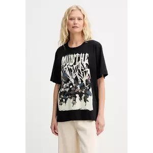 MUNTHE tricou din bumbac PRIZE culoarea negru, 252110325260 imagine