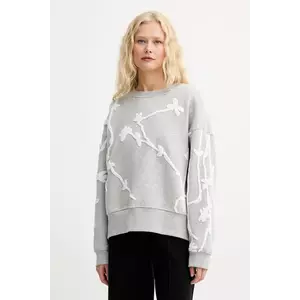 MUNTHE bluză PAWI culoarea gri, cu imprimeu, 252111325262 imagine