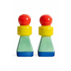 Helio Ferretti solniță și piperniță Geometirc imagine