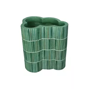 home & lifestyle pat de flori culoarea verde imagine