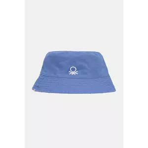 United Colors of Benetton pălărie reversibilă din bumbac pentru copii culoarea violet, bumbac, 6KQACA02M imagine