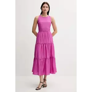 Pedro del Hierro rochie din amestec de in culoarea roz, maxi, evazati, 3819824 imagine