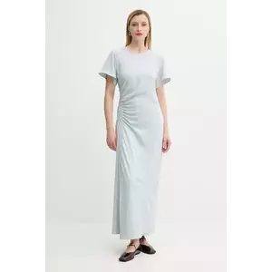 Samsoe Samsoe rochie SAALBERO culoarea gri, maxi, drept, F25200100 imagine