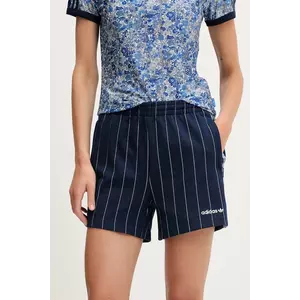 adidas Originals pantaloni scurți Liberty culoarea bleumarin, modelator, high waist, JC5309 imagine