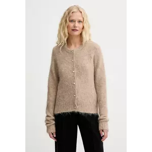 MUNTHE cardigan din lână POVILLA culoarea bej, 252160025272 imagine
