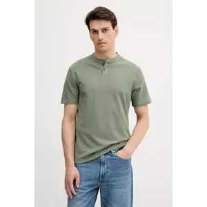 United Colors of Benetton tricou din bumbac culoarea verde, uni, 3RL3U10AS imagine