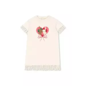 Konges Sløjd rochie MARAH DRESS GOTS culoarea bej, mini, drept, KS103406 imagine