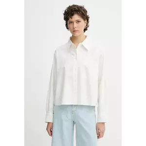 Marc O'Polo cămașă din bumbac culoarea alb, cu guler clasic, relaxed, 5000005561 imagine