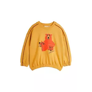 Mini Rodini hanorac de bumbac pentru copii Camp Rodini culoarea maro, cu imprimeu, 2562010113 imagine