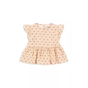 Konges Sløjd bluză COCO TOP GOTS culoarea portocaliu, cu imprimeu, KS103205 imagine