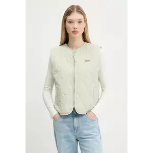 Tommy Jeans vestă culoarea verde, de tranzitie, DW0DW21184 imagine
