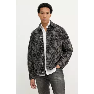 Karl Lagerfeld Jeans geacă din denim culoarea negru, de tranzitie, A3M14009 imagine