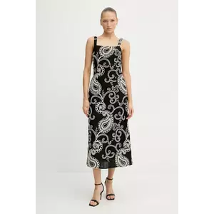 Pedro del Hierro rochie din amestec de in culoarea negru, maxi, mulata, 3819830 imagine