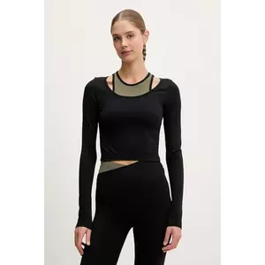 P.E Nation mânecă lungă de antrenament Sutton culoarea negru, 252L048 imagine