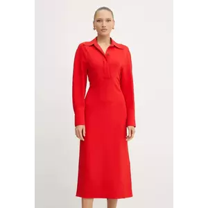 Victoria Beckham rochie culoarea rosu, maxi, evazati, 1325WDR006598A imagine