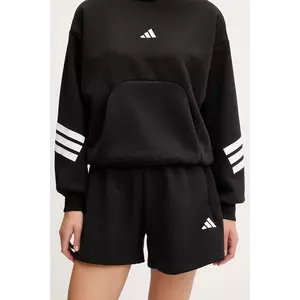 adidas pantaloni scurți Future Icons culoarea negru, uni, high waist, JC5466 imagine