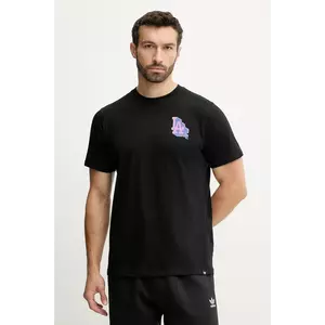 47 brand tricou din bumbac MLB Los Angeles Dodgers culoarea negru, cu imprimeu, BB012TMMADL658108JK imagine