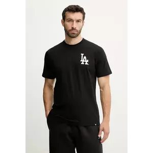 47 brand tricou din bumbac MLB Los Angeles Dodgers culoarea negru, cu imprimeu, BB012TMBECT657654JK imagine
