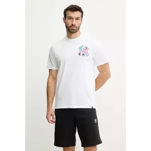 47 brand tricou din bumbac MLB New York Yankees culoarea alb, cu imprimeu, BB017TEMECH657667WW imagine