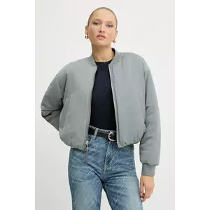 BOSS Orange geacă bomber cu doua fete culoarea gri, de tranzitie, oversize, 50542454 imagine