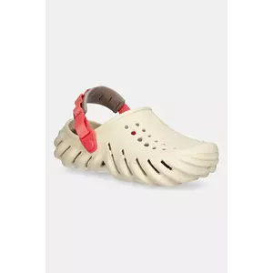 Crocs papuci X - (Echo) Clog culoarea bej, 207937 imagine