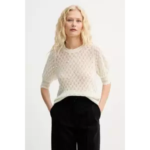 MUNTHE pulover de lână POPTA culoarea bej, light, 252161925274 imagine