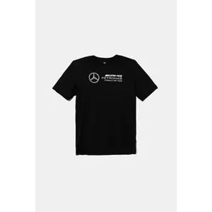 adidas Performance tricou de bumbac pentru copii MERCEDES culoarea negru, cu imprimeu, JZ0901 imagine