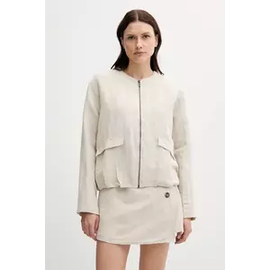 Pepe Jeans geacă de in culoarea bej, de tranzitie, PL402601 imagine