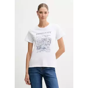 Pepe Jeans tricou din bumbac culoarea alb, PL506119 imagine
